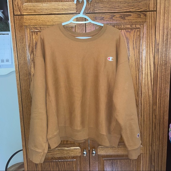 Tan Champion Crew Neck - Picture 1 of 3